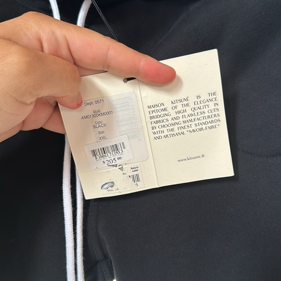 MAISON KITSUNÉ Tricolor Fox Patch Classic Jog Pants XXL PRICE FIRM - Picture 7 of 8